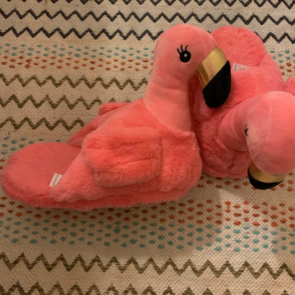 Topshop Flamingo Slippers